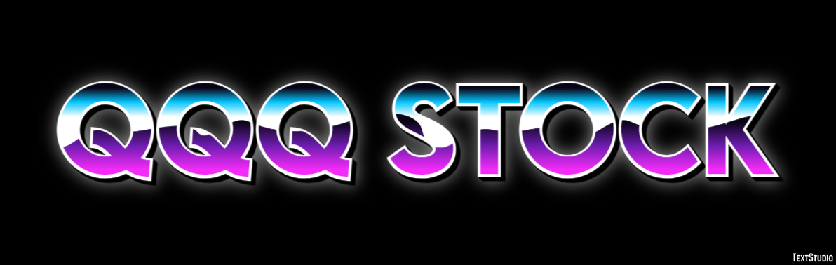 Qqq Stock Efeito de texto