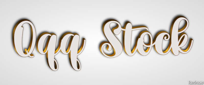 Qqq Stock Efeito de texto