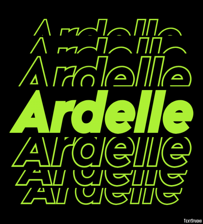 Ardelle Text Effect