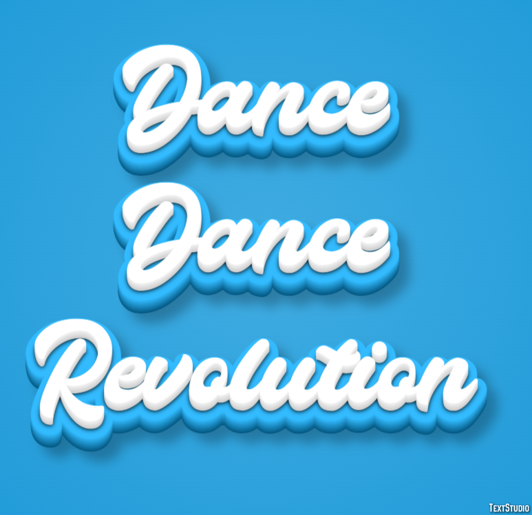 Dance Dance Revolution Effetto testo