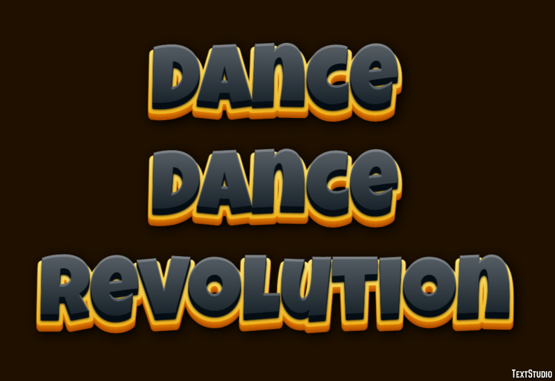 Dance Dance Revolution Effetto testo