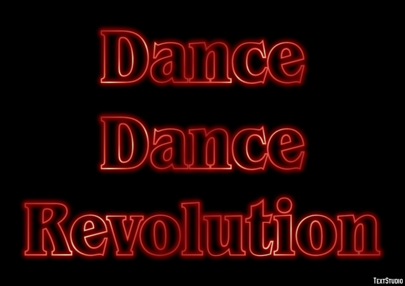 Dance Dance Revolution Effetto testo