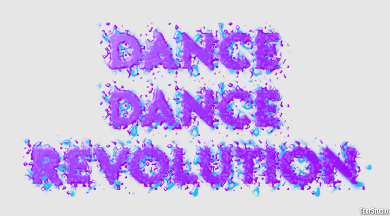 Dance Dance Revolution Effetto testo