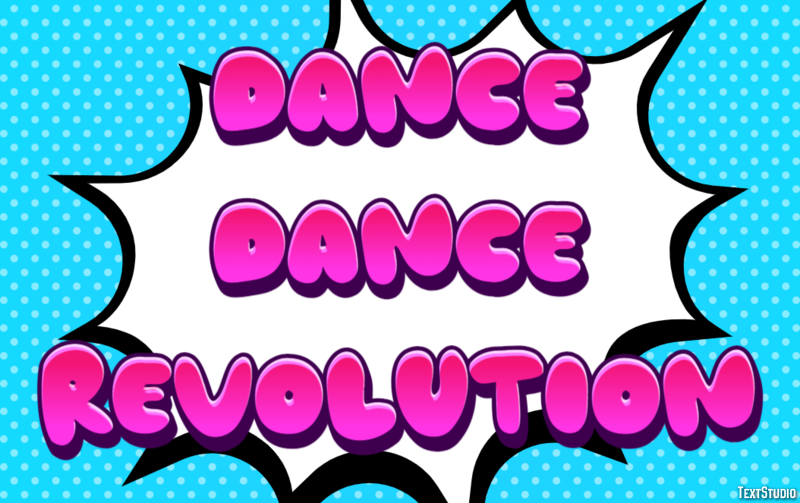 Dance Dance Revolution Effetto testo