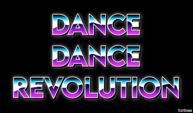 Dance Dance Revolution Effetto testo
