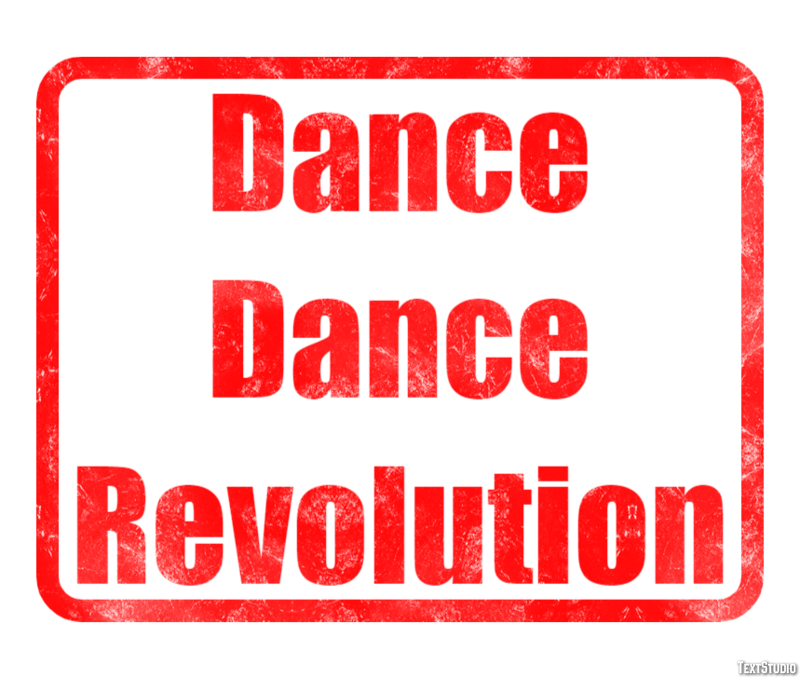 Dance Dance Revolution Effetto testo
