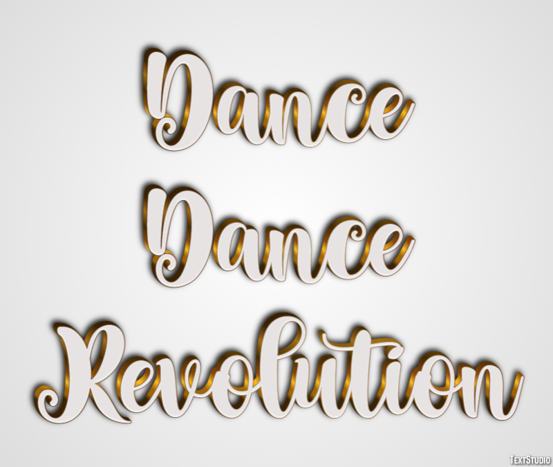 Dance Dance Revolution Effetto testo
