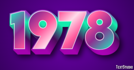 1978 Text Effect