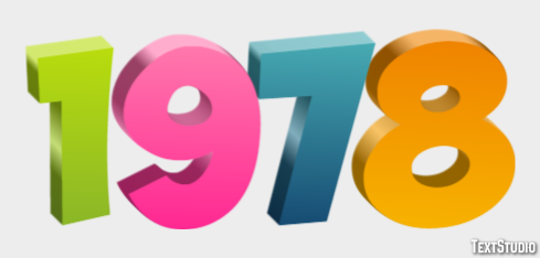 1978 Text Effect
