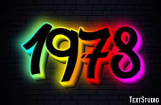 1978 Text Effect