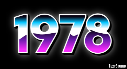 1978 Text Effect