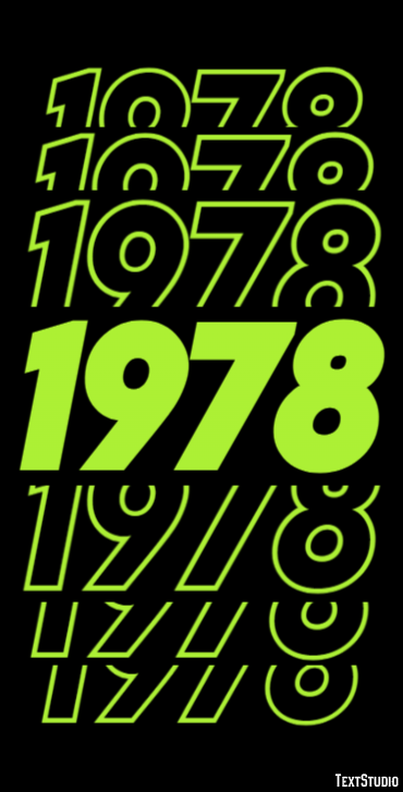 1978 Text Effect
