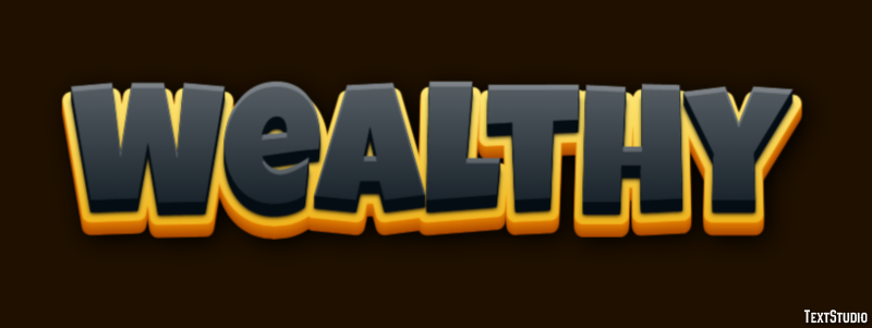 Wealthy Эффект текста