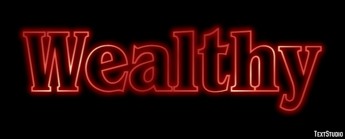 Wealthy Text effect
