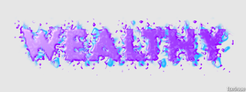Wealthy Text effect