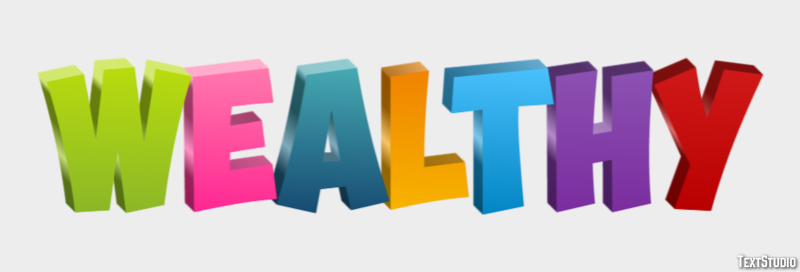 Wealthy Text Effect