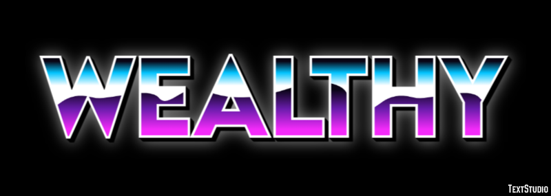 Wealthy Эффект текста