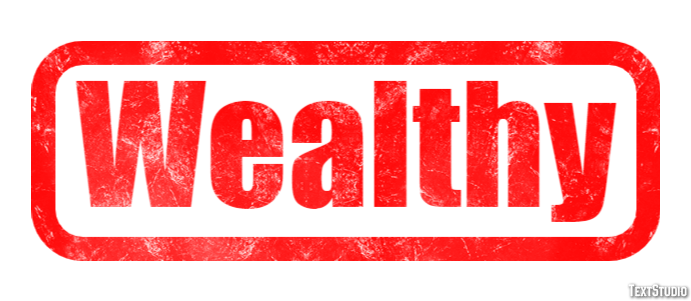 Wealthy Эффект текста