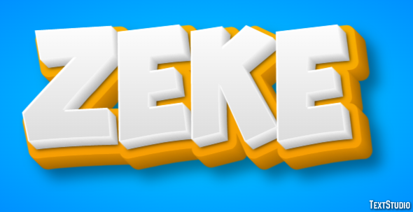 Zeke Text Effect
