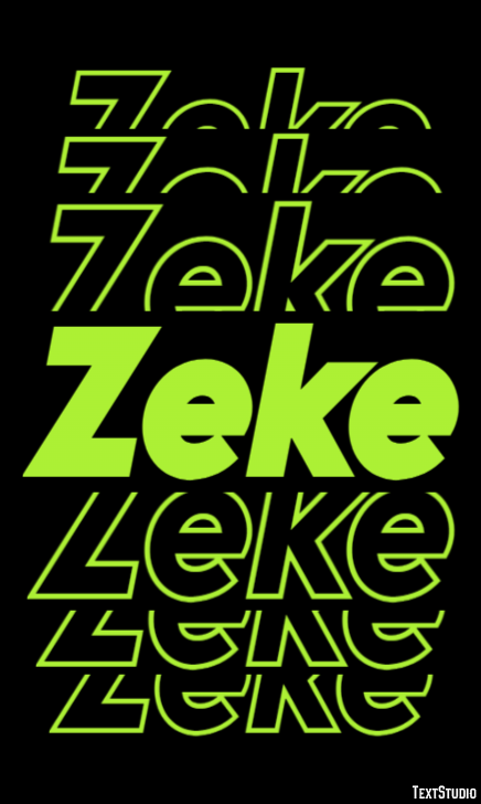 Zeke Text Effect
