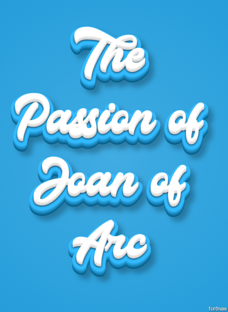 The Passion of Joan of Arc Text Effect