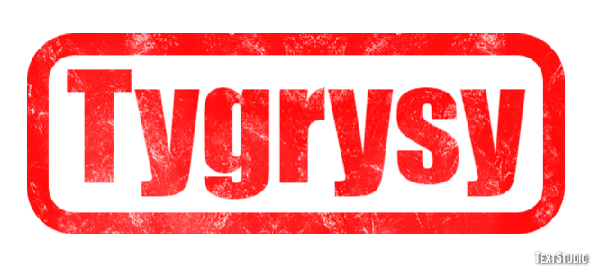 Tygrysy Efeito do texto
