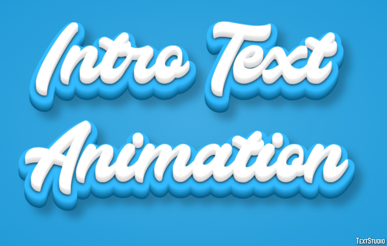 Intro Text Animation Text Effect