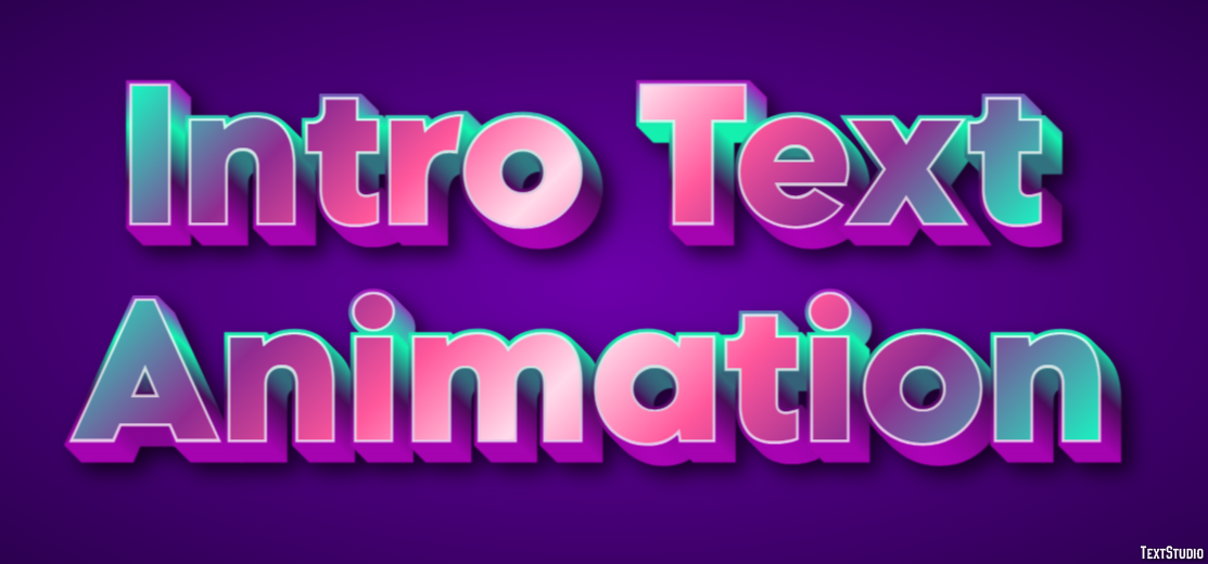 Intro Text Animation Text Effect