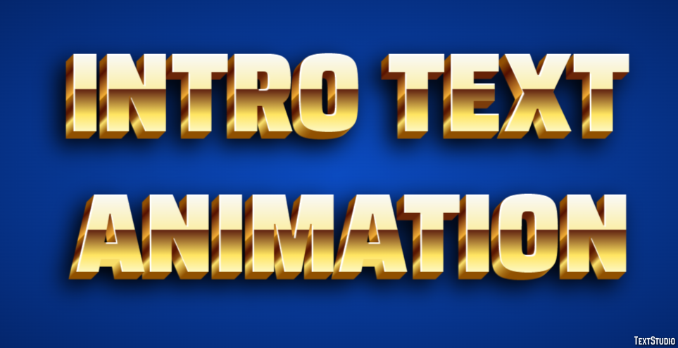 Intro Text Animation Tekst Effect