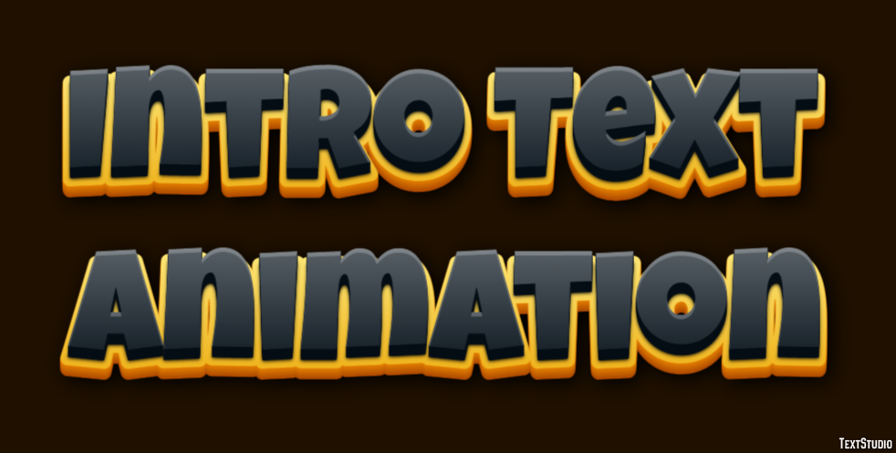 Intro Text Animation Tekst Effect