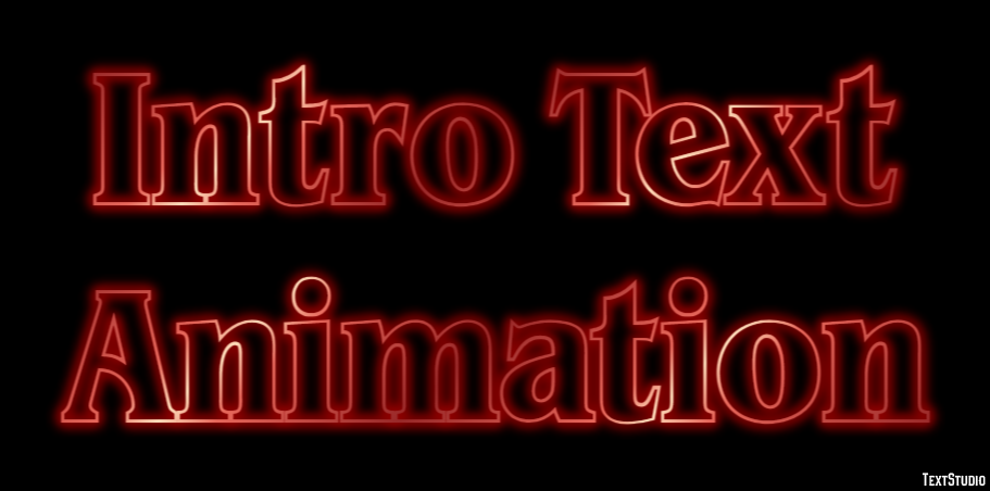 Intro Text Animation Text Effect