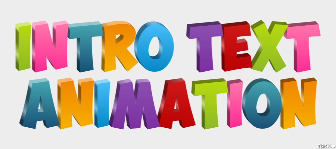 Intro Text Animation Text Effect