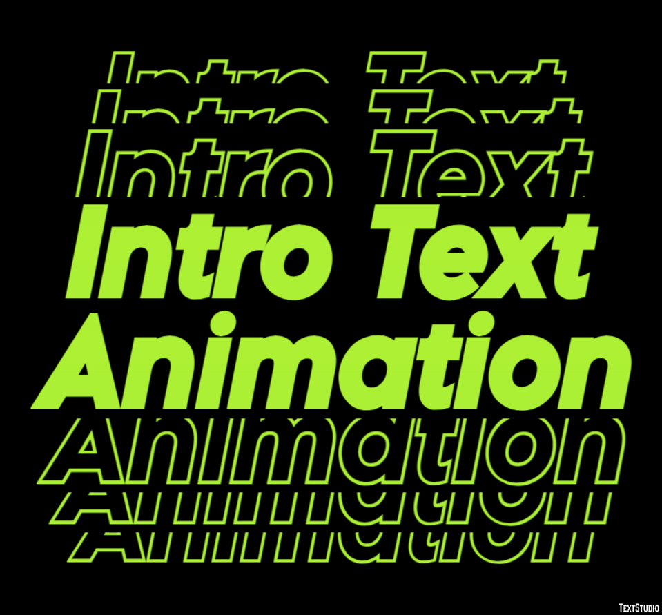 Intro Text Animation Text Effect