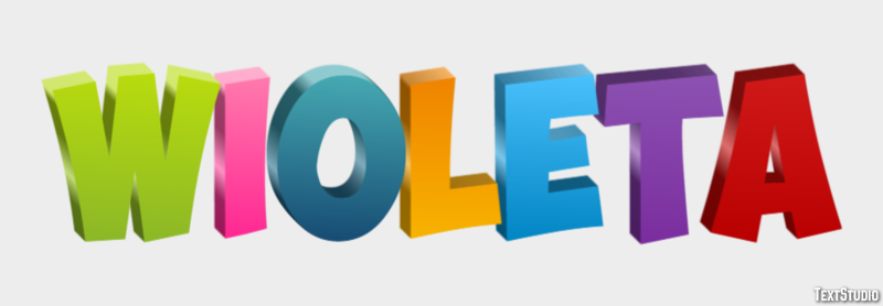 Wioleta Efeito de texto