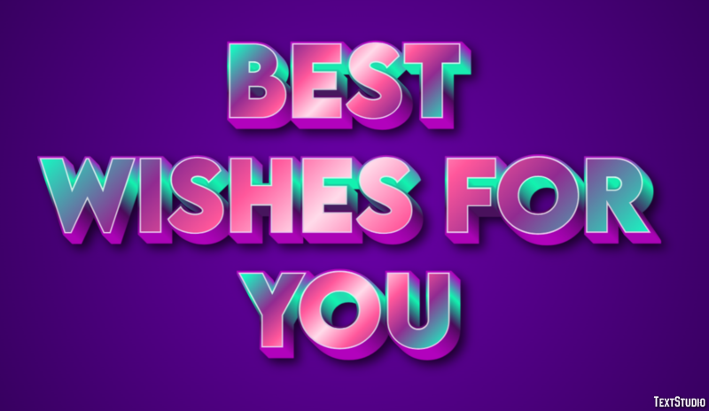 Best Wishes for You Text Effect
