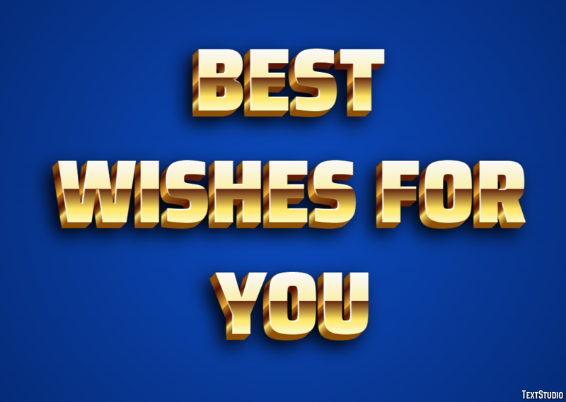Best Wishes for You Text Effect