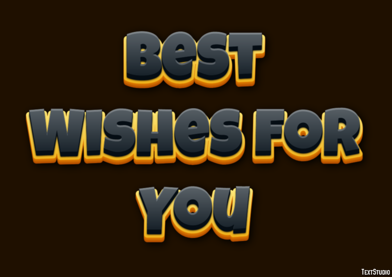 Best Wishes for You Text Effect