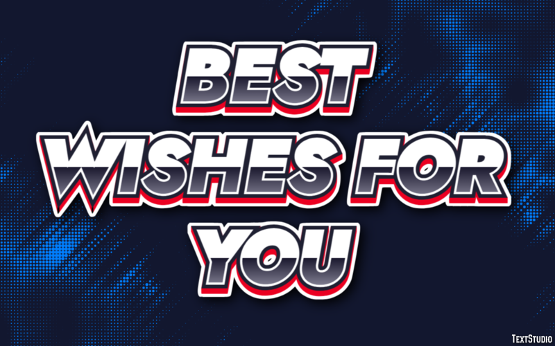 Best Wishes for You Text Effect