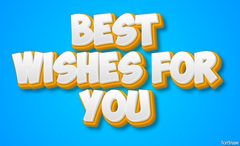 Best Wishes for You Text Effect