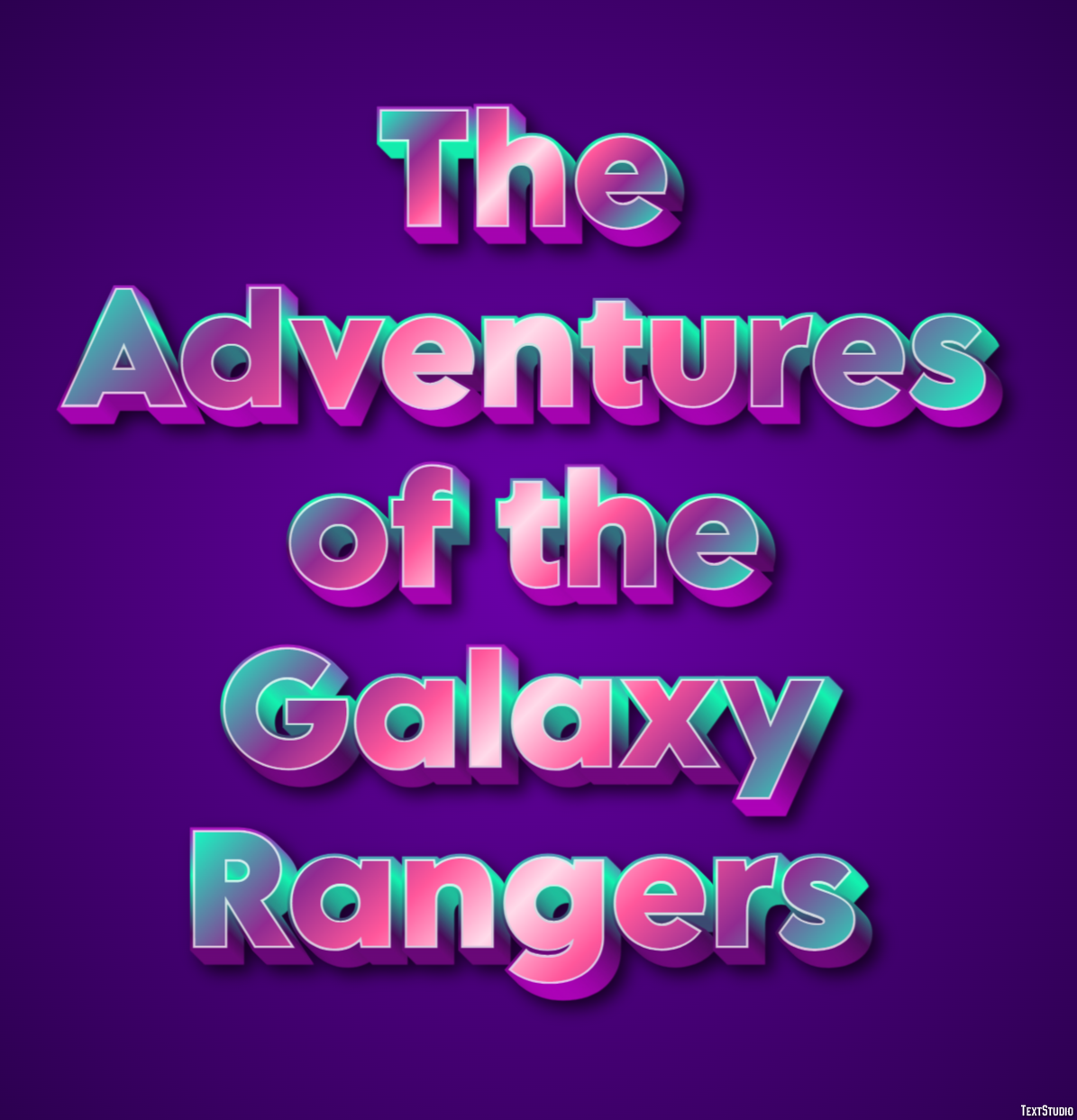 The Adventures of the Galaxy Rangers Text Effect