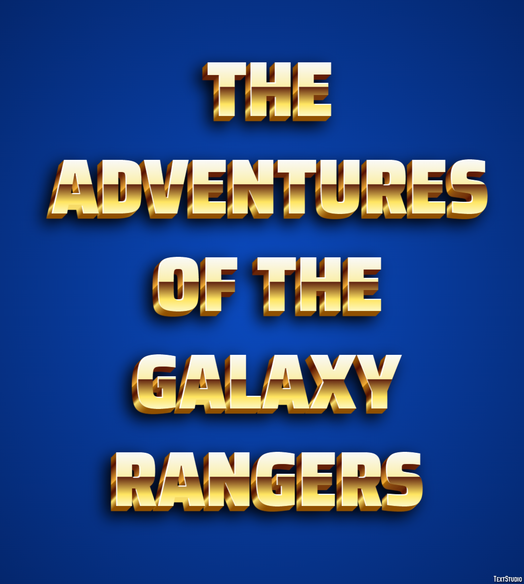 The Adventures of the Galaxy Rangers Text Effect