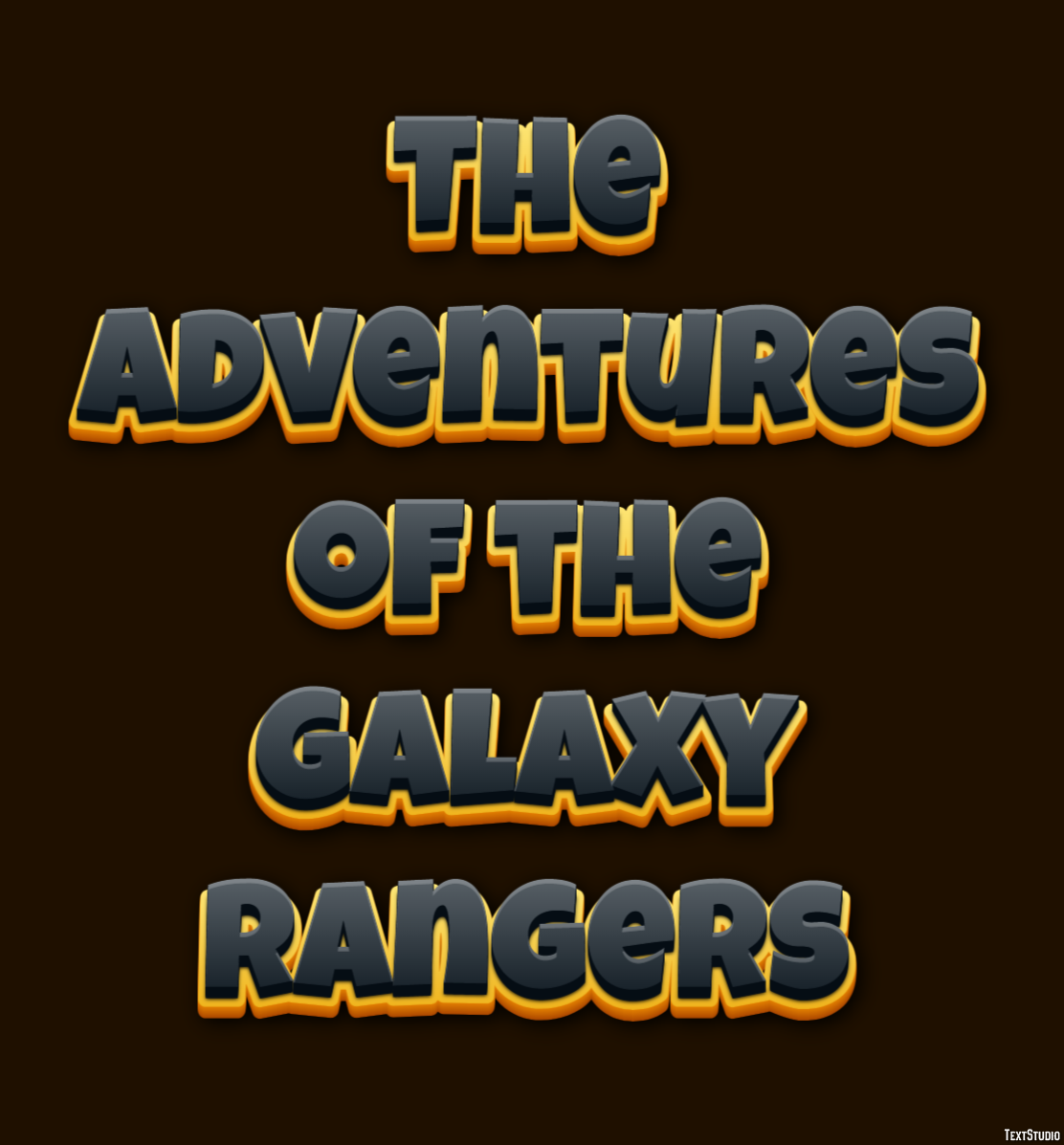 The Adventures of the Galaxy Rangers Text Effect
