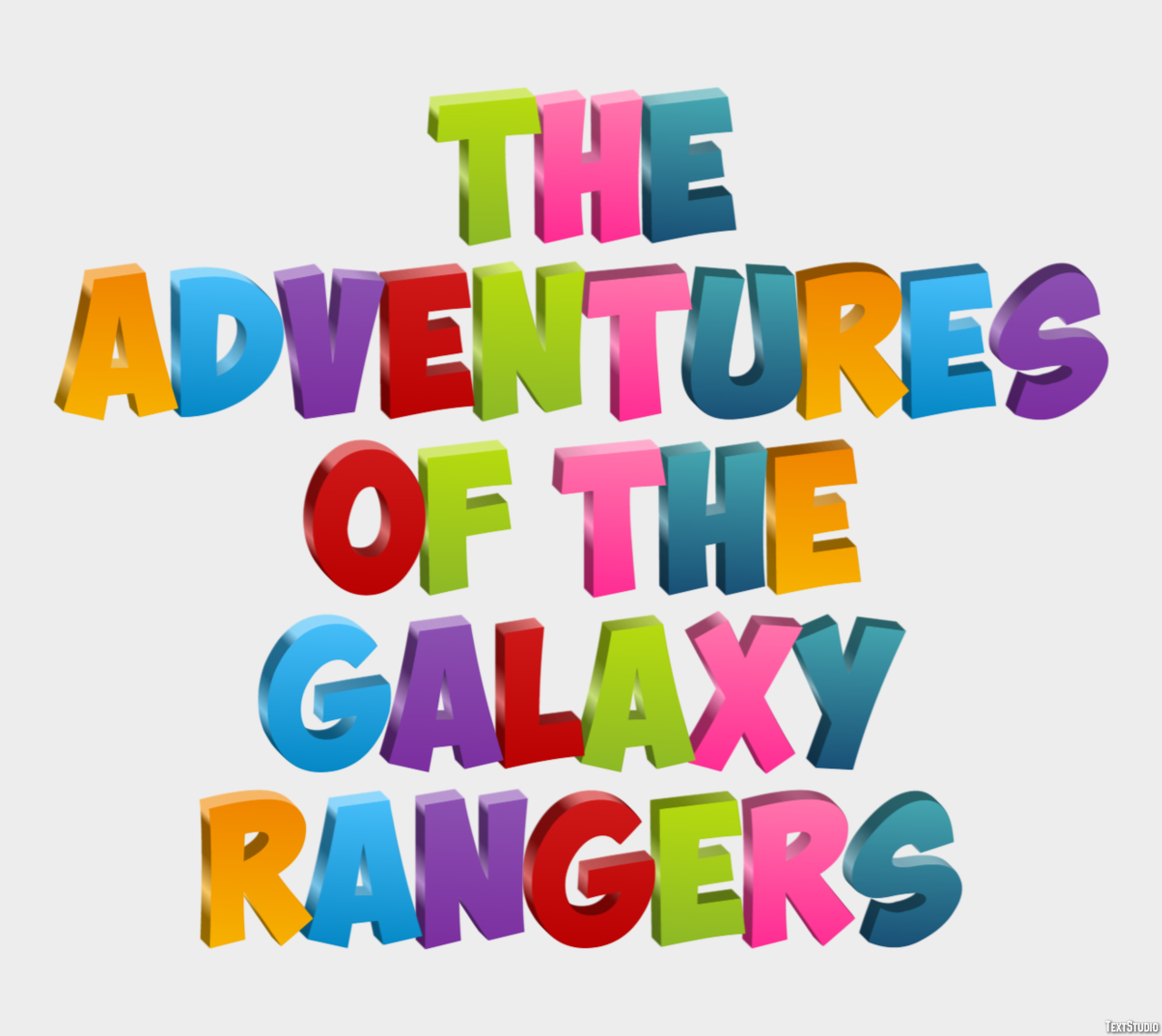 The Adventures of the Galaxy Rangers Text Effect