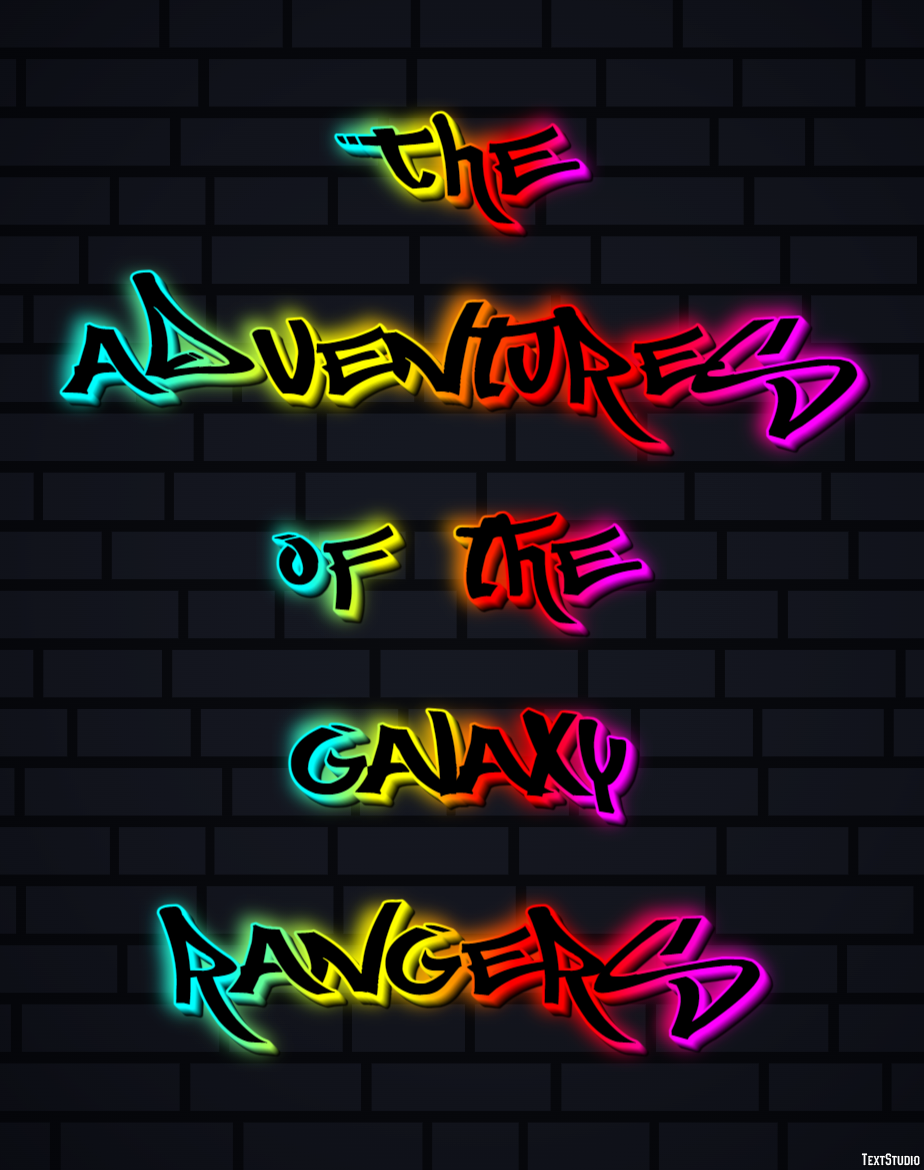 The Adventures of the Galaxy Rangers Text effect