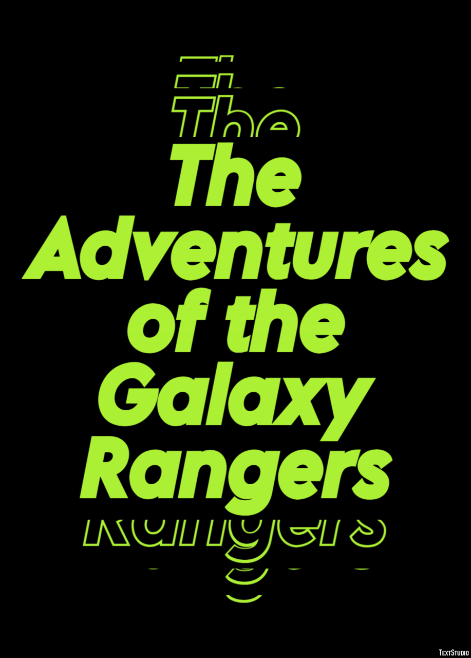 The Adventures of the Galaxy Rangers Text Effect
