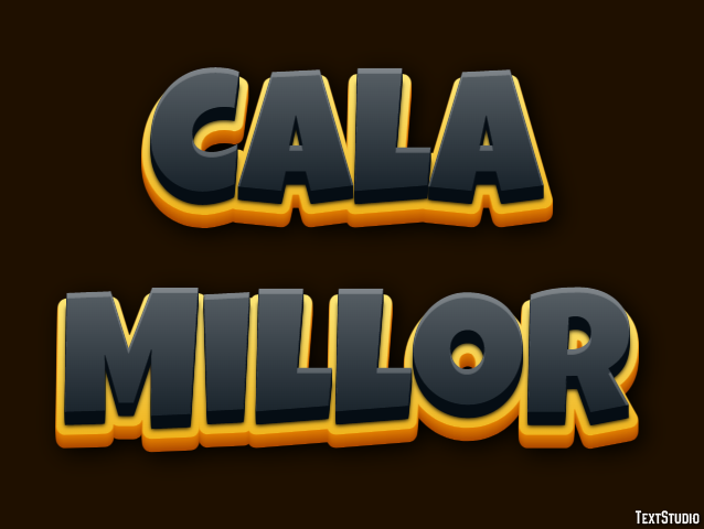Cala Millor Effetto testo