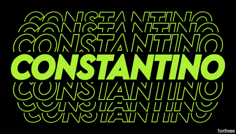 Constantino Efecto de Texto