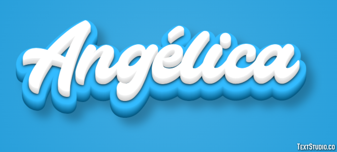 Angélica Efecto de texto
