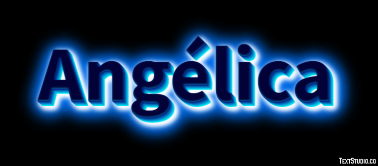 Angélica Efecto de texto