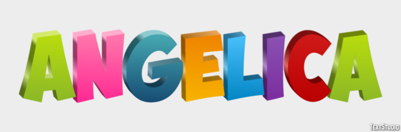 Angélica Efecto de texto